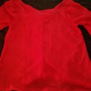 Red blouse